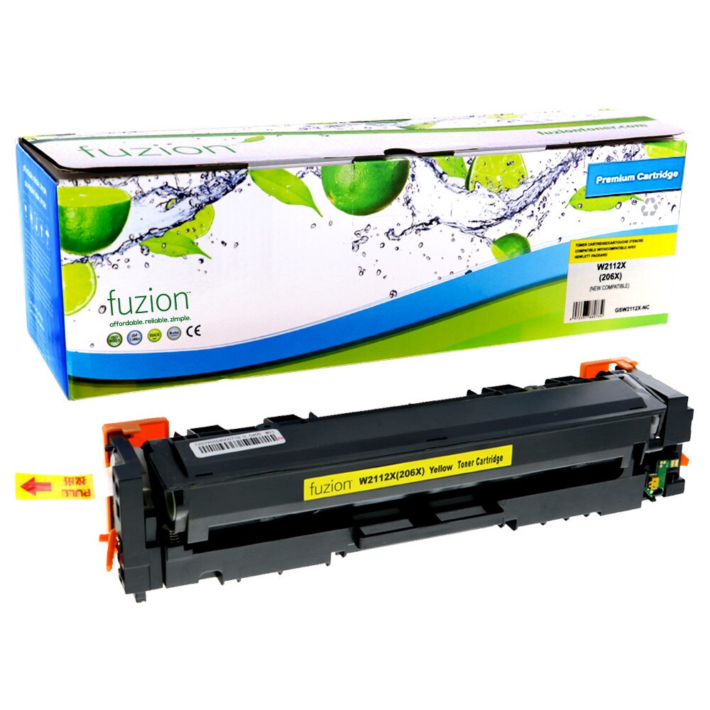 HP W2112X (206X) Compatible Toner, Yellow, ~2,450 Pages