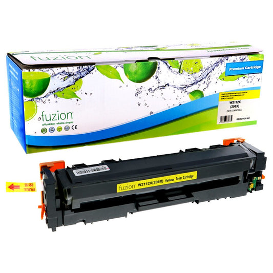 HP W2112X (206X) Compatible Toner, Yellow, ~2,450 Pages