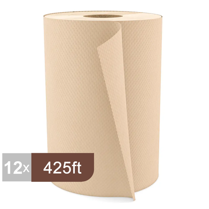 Cascades H045 Roll Paper Towel (1-Ply, Natural, 425ft), 12 Rolls