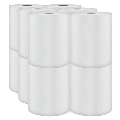 Cascades H060 Roll Paper Towel (1-Ply, White, 600ft), 12 Rolls