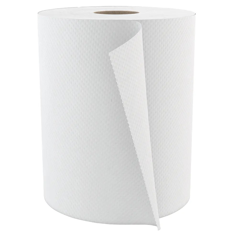 Cascades H060 Roll Paper Towel (1-Ply, White, 600ft), 12 Rolls