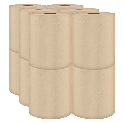 Cascades H065 Roll Paper Towel (1-Ply, Natural, 600ft), 12 Rolls
