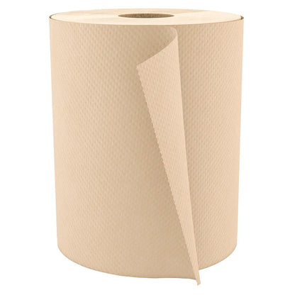 Cascades H065 Roll Paper Towel (1-Ply, Natural, 600ft), 12 Rolls