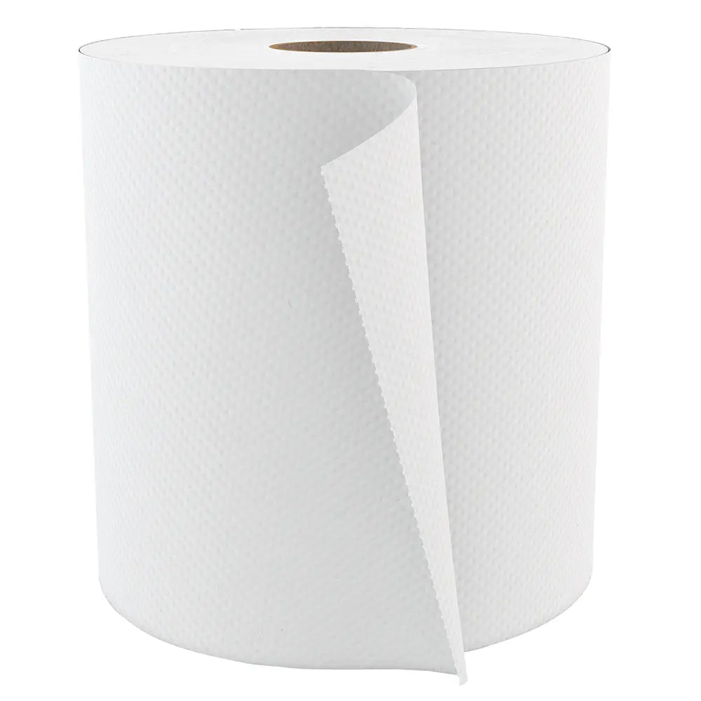 Cascades H080 Roll Paper Towel (1-Ply, White, 800ft), 6 Rolls