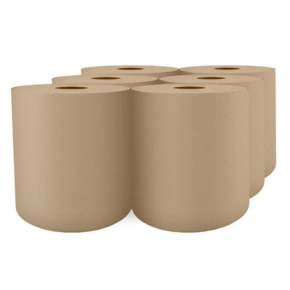 Cascades H085 Roll Paper Towel (1-Ply, Natural, 800ft), 6 Rolls