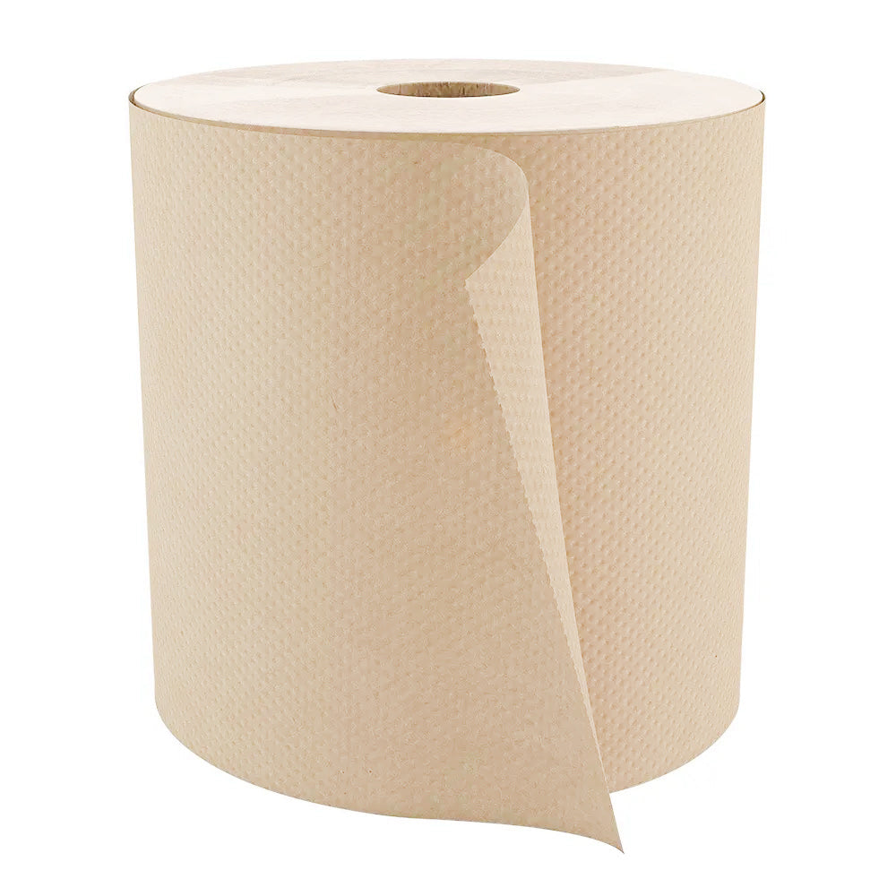 Cascades H085 Roll Paper Towel (1-Ply, Natural, 800ft), 6 Rolls
