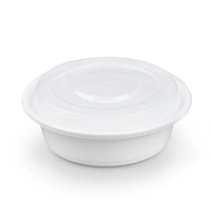 Round 7in PP Container & Lid (32oz, Premium), 150 Count