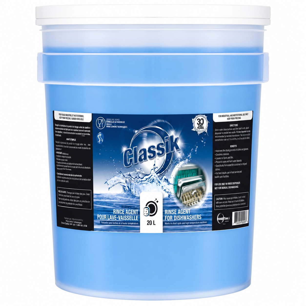 Classik Auto Dishwasher Rinse Agent, 20L