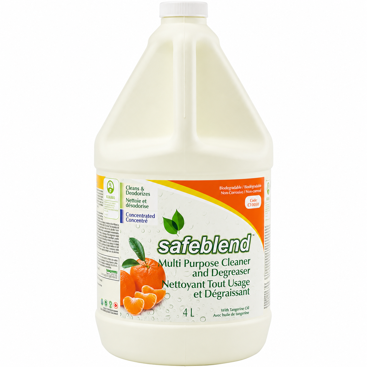 Safeblend Multi Purpose Cleaner & Degreaser (Concentrated, Tangerine Oil), 4L