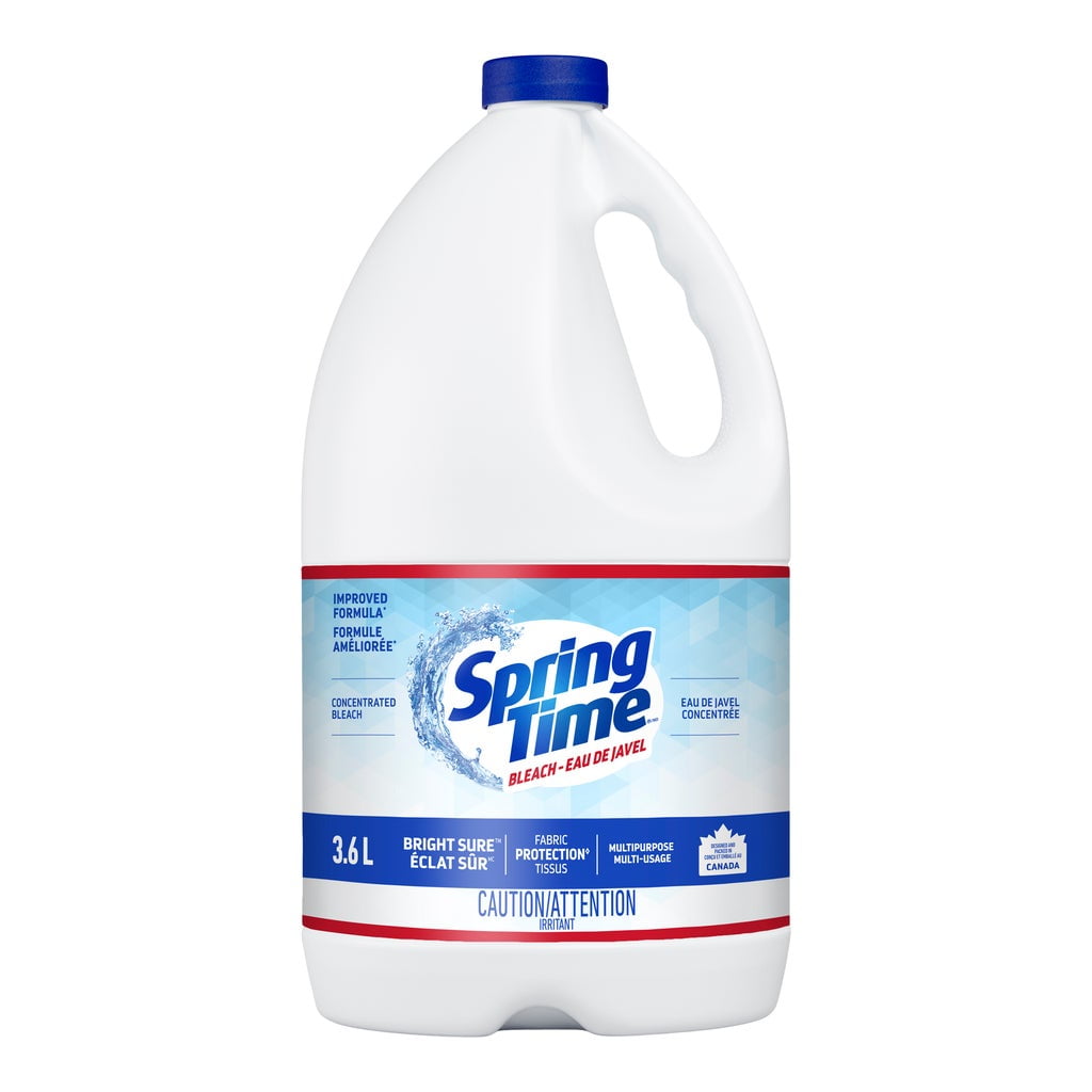 Springtime Bleach (sodium hypochlorite), 3.6L