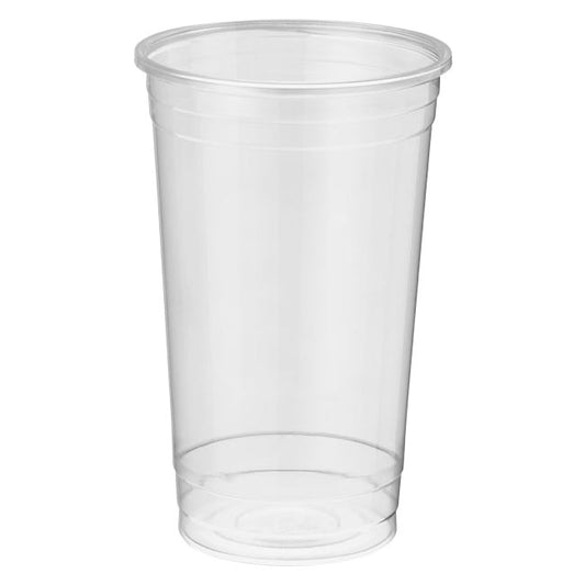 Plastic Cups Clear PET (591mL/20oz, 98mm), 1000 Count