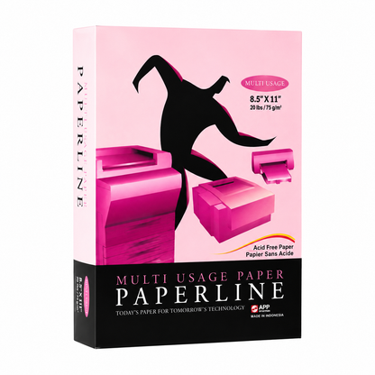 Multipurpose Colour Paper Pastel Pink – Letter (8.5" × 11") – 20lb (500 Sheets)