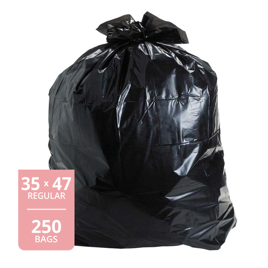 Garbage Bag Black (Regular, 35in x 47in), 250 Count