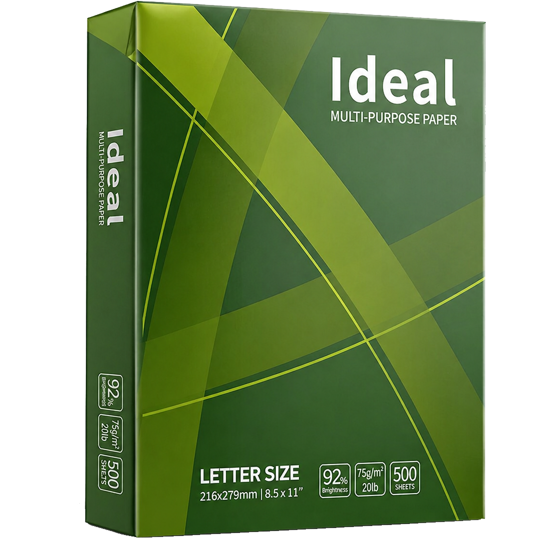 Ideal Economy Letter Size Print Paper - Office Pack (5 Cases)