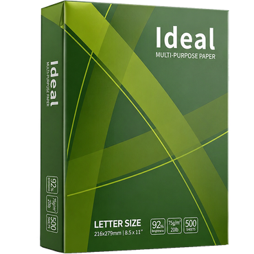 Ideal Economy Letter Size Print Paper - Starter Pack (3 Cases)