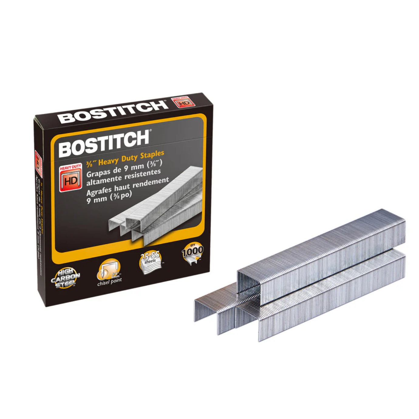 Stanley Bostitch Heavy-Duty Staples (3/8"), 1000 Box