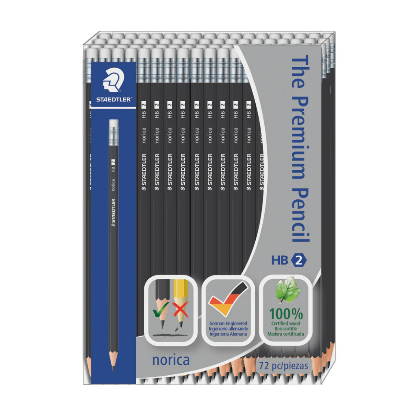 Staedtler norica The Premium Pencil (#2 HB), 72 Count