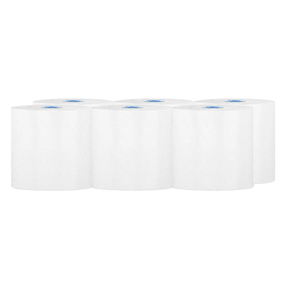 Cascades T117 Signature Roll Paper Towel (1-Ply, White TAD, 1000ft), 6 Rolls