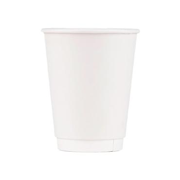 Insulated Paper Cup (12oz, Double-Wall, White), 500 Count