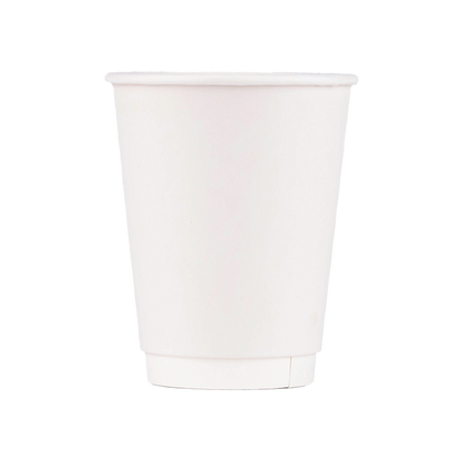 Insulated Paper Cup (12oz, Double-Wall, White), 500 Count
