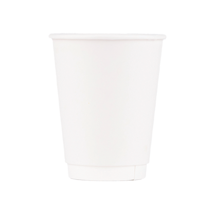 Insulated Paper Cup (12oz, Double-Wall, White), 500 Count