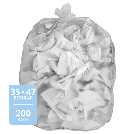 Garbage Bag Clear (Regular, 35in x 47in), 200 Count