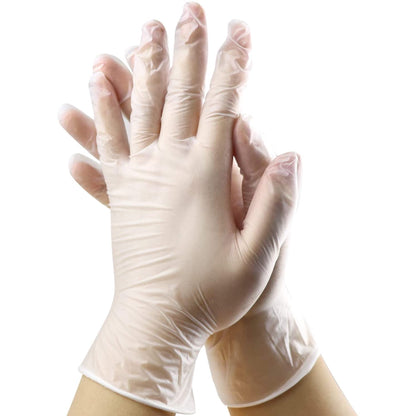TouchFlex Vinyl General Purpose Gloves (Clear, Powder-Free), 100 Count