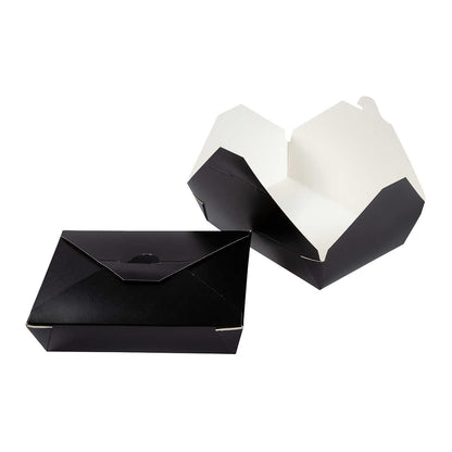 Paper Take-Out Container (Black #2, 1400mL/47oz), 200 Count