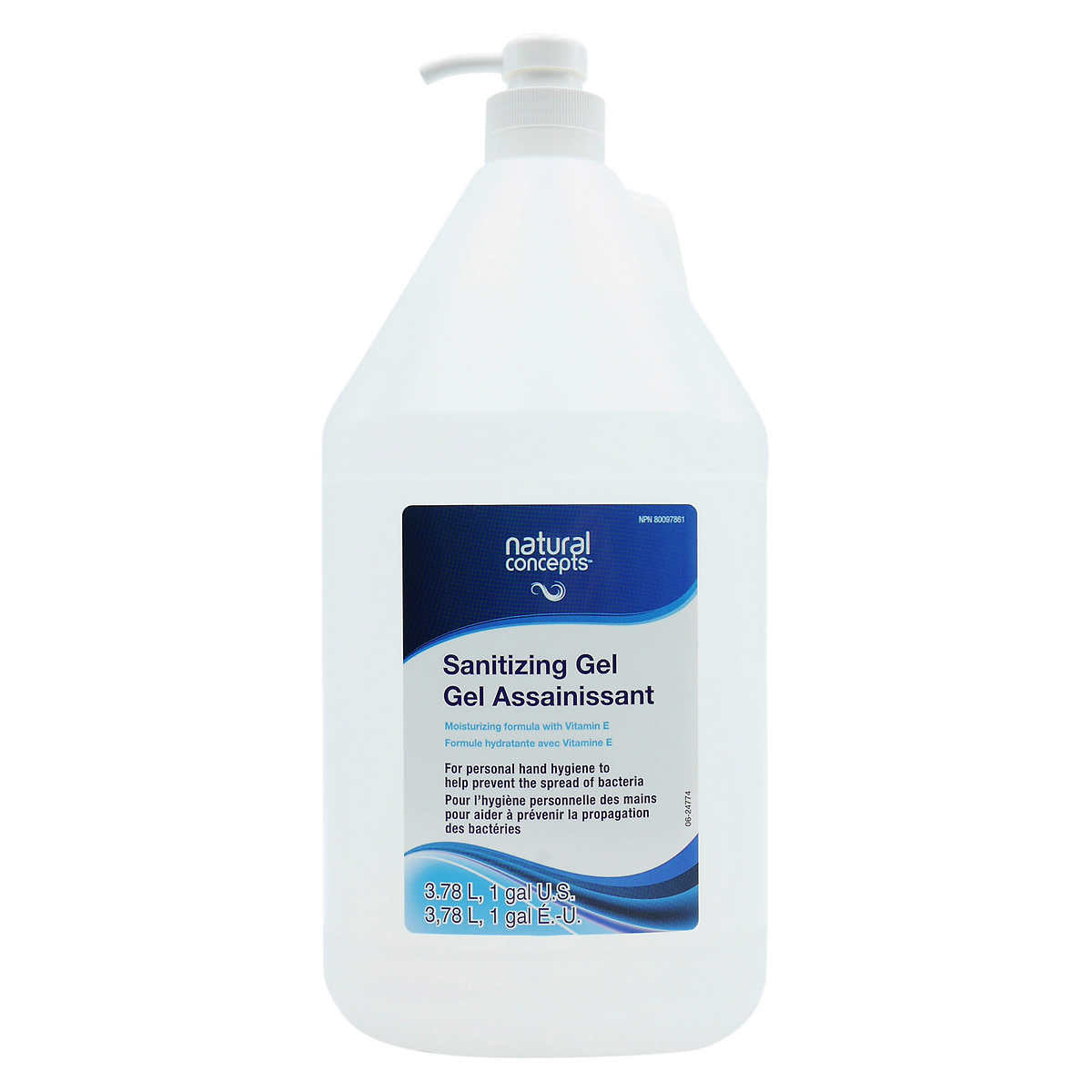 Hand Sanitizer Gel, 3.78L