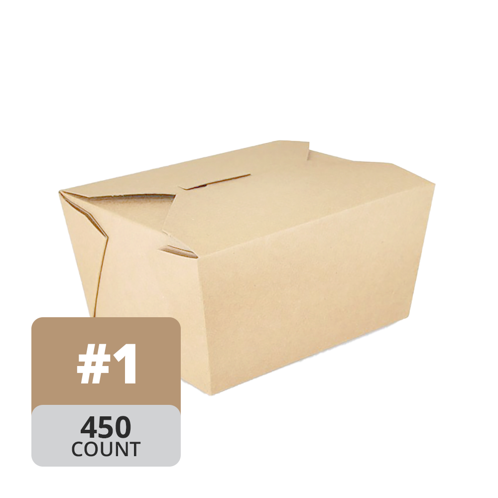 Paper Take-Out Container (Natural #1, 750mL/25oz), 300 Count