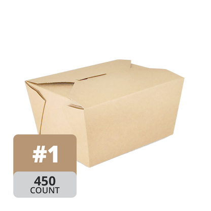 Paper Take-Out Container (Natural #1, 750mL/25oz), 300 Count