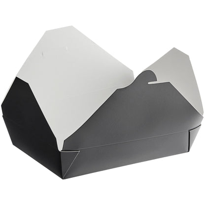 Paper Take-Out Container (Black #2, 1400mL/47oz), 200 Count