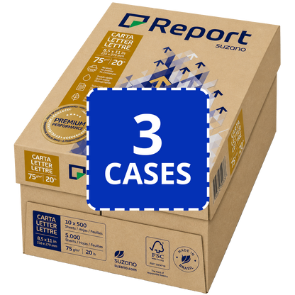 Report Premium Letter Size Multi-Purpose Paper - Office Pack (3 Cases)