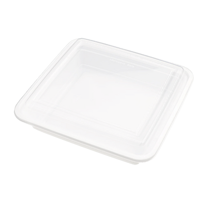 Square PP Container & Lid (48oz, Premium), 100 Count