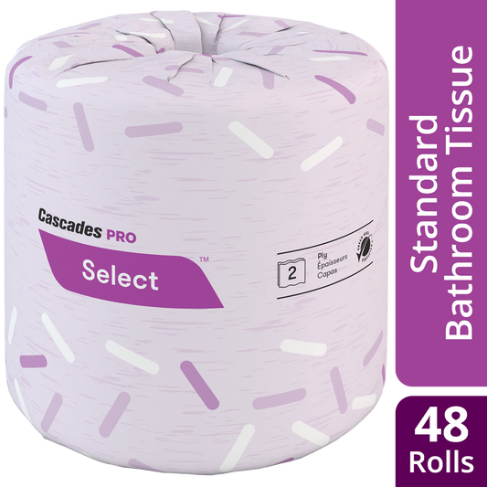 Cascades B031 Standard Bath Tissue (2-Ply, 4in x 3.25in, 420 Sheets), 48 Rolls