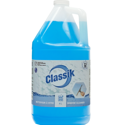 Classik Window & Glass Cleaner (Alcohol Scent, Streak Free), 4L